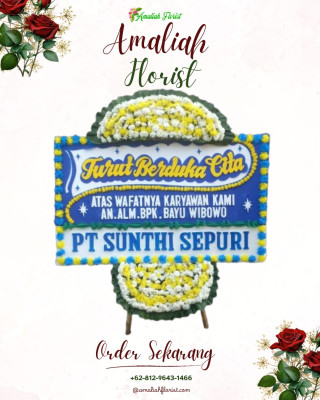 Papan Bunga Duka di Dembe Jaya