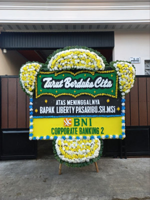 Papan Bunga Duka di Dembe Jaya