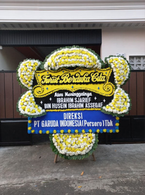 Papan Bunga Duka di Dembe Jaya