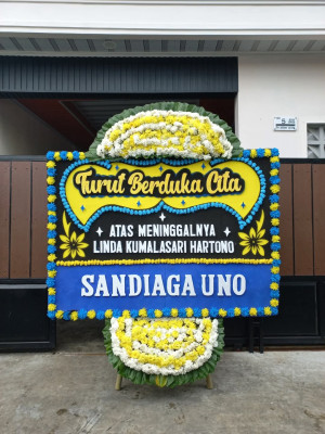 Papan Bunga Duka di Dembe Jaya